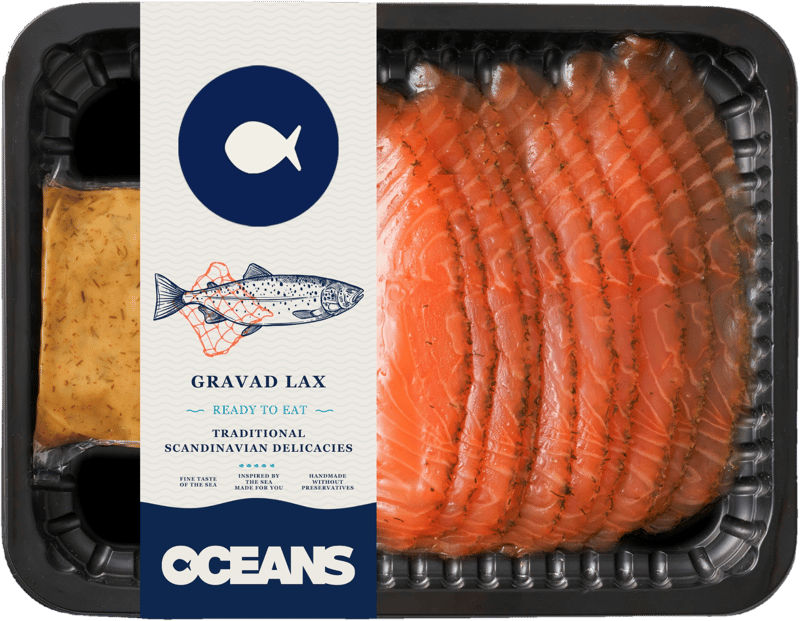 Oceans Gravad Lachs mit Honigsenf Sauce