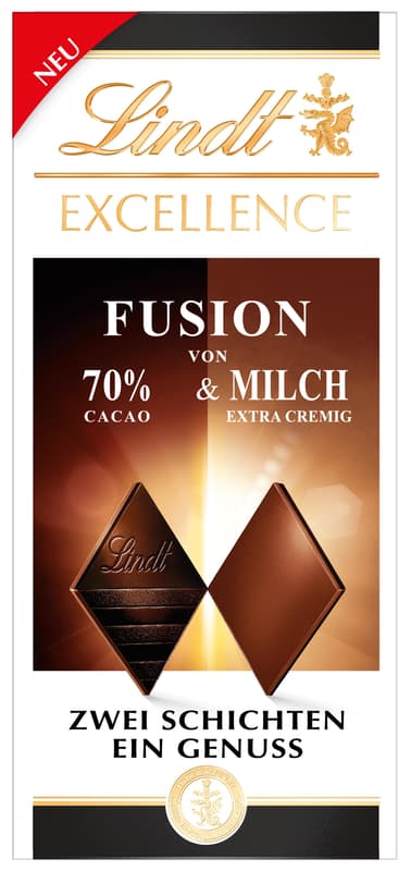 Lindt Excellence Fusion 70% & Milch