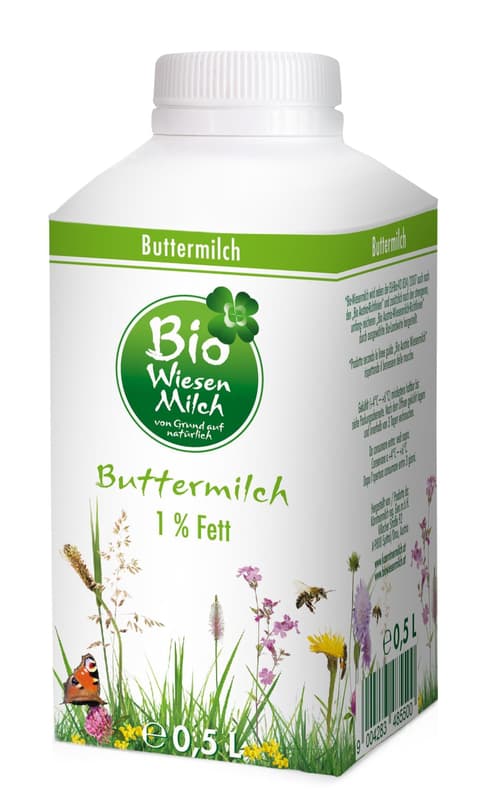 Kärntnermilch BIO Wiesenmilch Buttermilch 1%