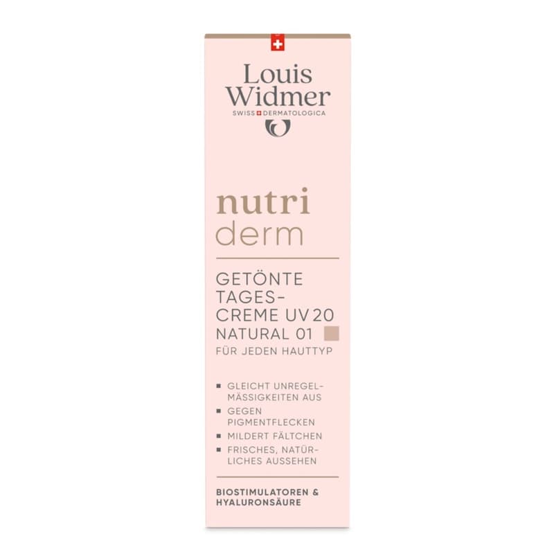 Louis Widmer nutriderm Getönte Tagescreme UV 20 Natural 01 - leicht parfümiert