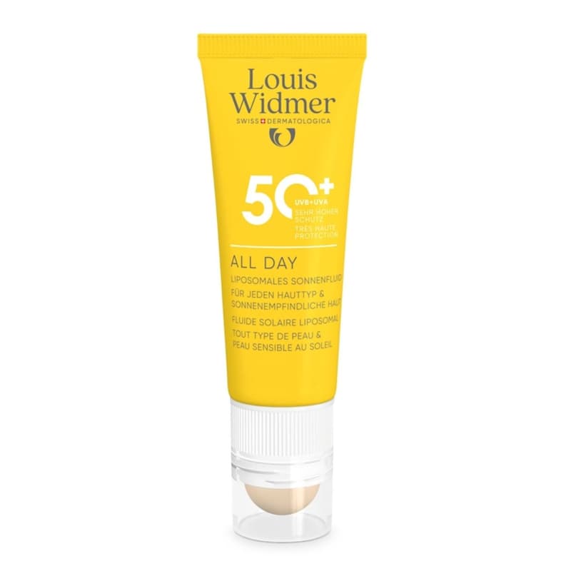 Louis Widmer suncare All Day 50+ mit Lippenpflege Stift 50+ - leicht parfümiert