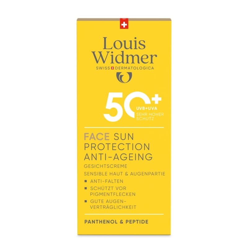 Louis Widmer suncare Face Sun Protection Anti-Ageing 50+ Gesichtscreme - leicht parfümiert
