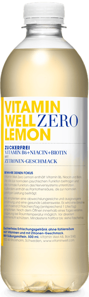 Vitamin Well Zero Lemon (EinwegPFAND)