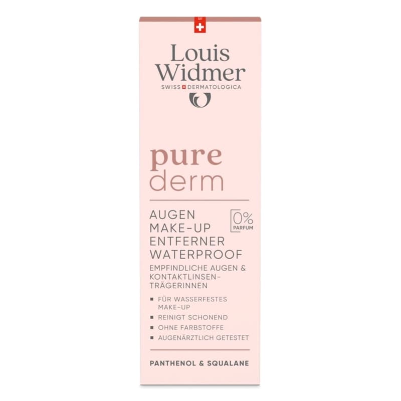 Louis Widmer purederm Augen Make-up Entferner Waterproof - ohne Parfum