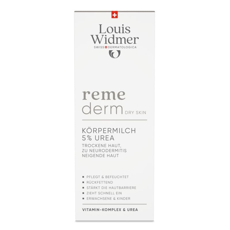 Louis Widmer remederm Dry Skin Körpermilch 5 % Urea - ohne Parfum