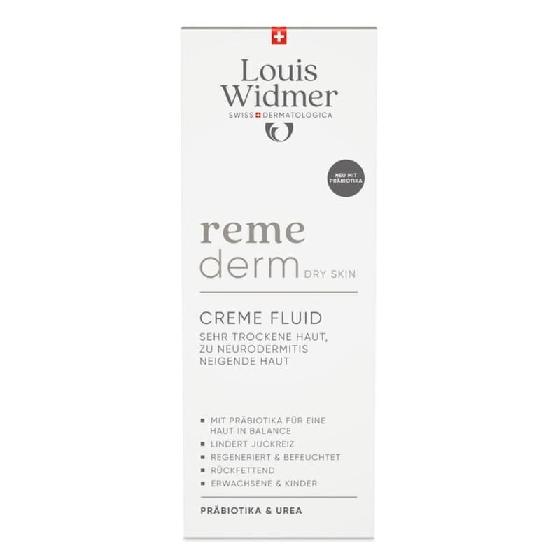 Louis Widmer remederm Dry Skin Creme Fluid - ohne Parfum