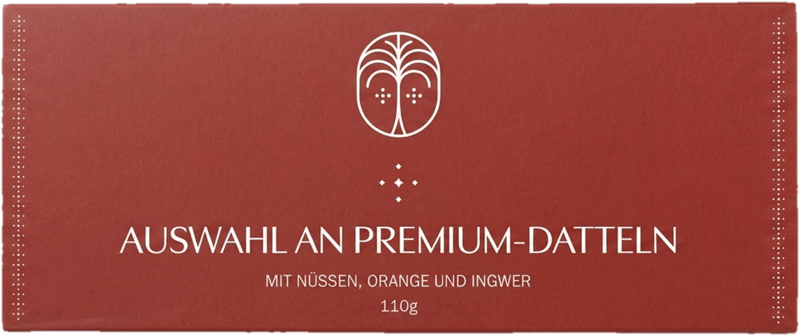 Datlea Auswahl an Premium Datteln mit Nüssen, Orange & Schokolade