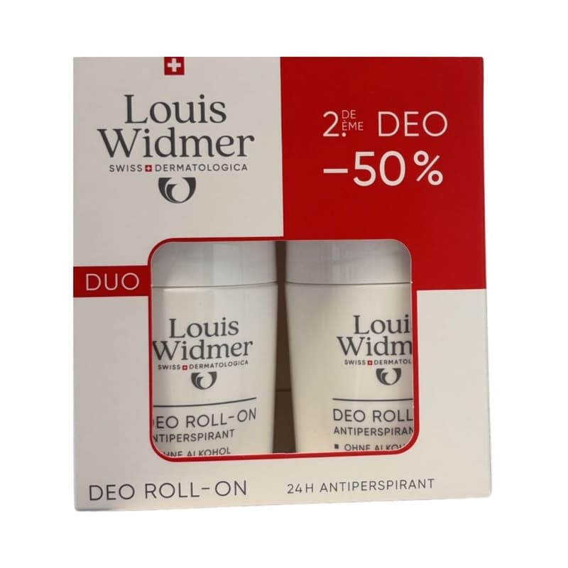 Louis Widmer Body Deo Roll-on Antiperspirant leicht parfümiert Doppelpackung 