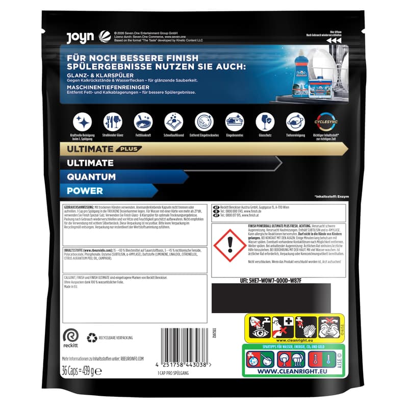 Finish Ultimate Plus Maxipack Fresh