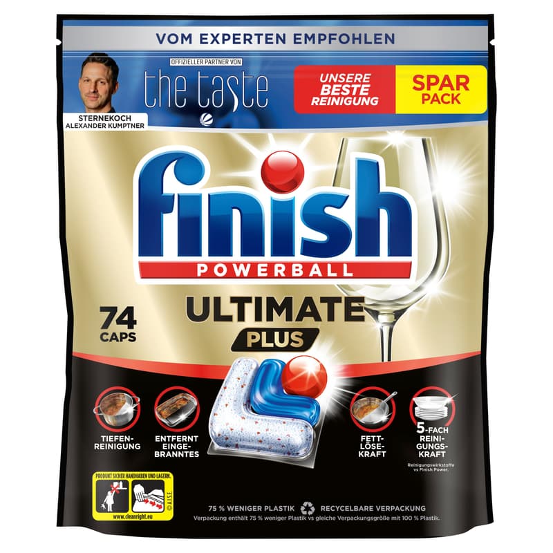 Finish Ultimate Plus Sparpack Fresh Caps