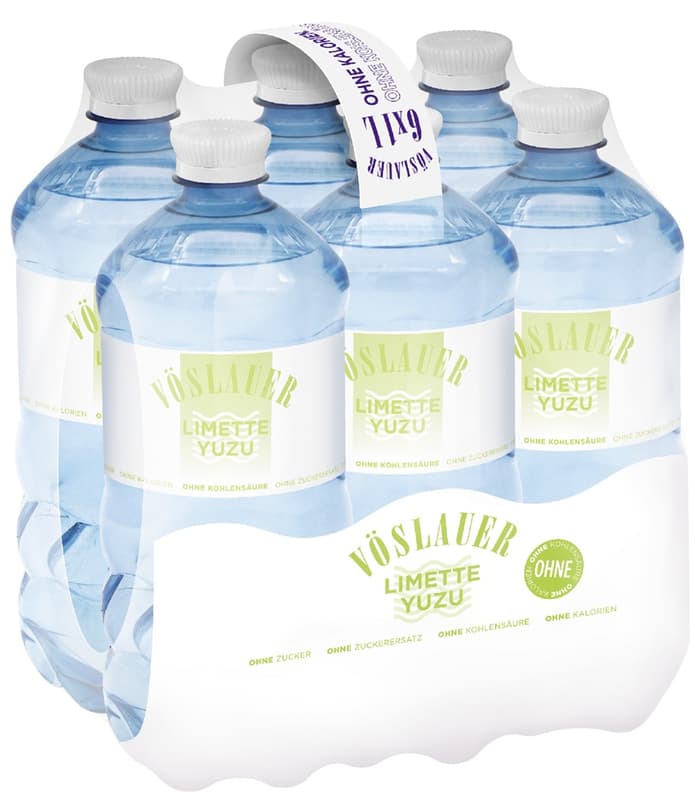 Vöslauer Flavours Ohne Limette-Yuzu 6x1l (EinwegPFAND)