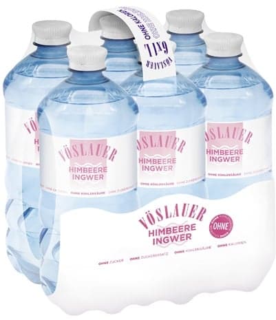 Vöslauer Flavours Ohne Himbeer-Ingwer 6x1l (EinwegPFAND)