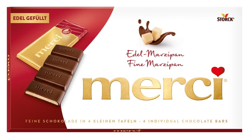 Merci Fine Marzipan Chocolate Bar