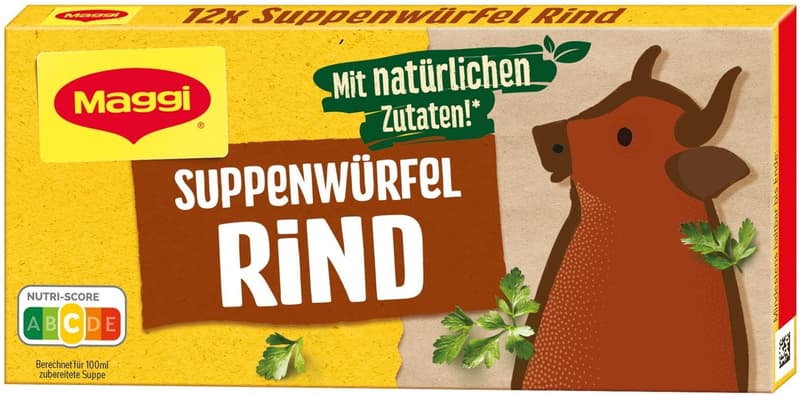 Maggi Rindfleischsuppe Bouillon 12 Würfel
