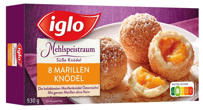 Iglo 8 Marillenknödel mit ganzer Marille ohne Kern (tiefgekühlt)