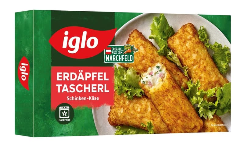 Iglo Erdäpfeltascherl Schinken-Käse (tiefgekühlt)