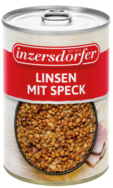 Inzersdorfer Linsen mit Speck
