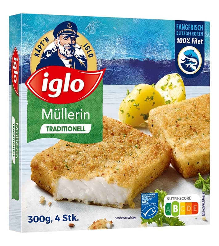 Iglo MSC Pazifischer Polar-Dorsch Müllerin (tiefgekühlt)