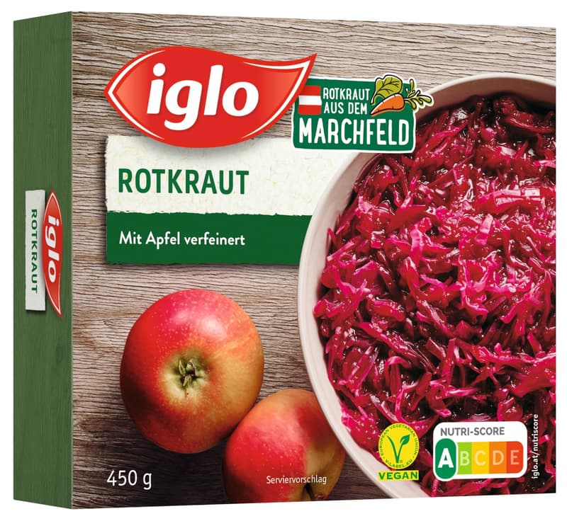 Iglo Rotkraut mit Apfel (tiefgekühlt)