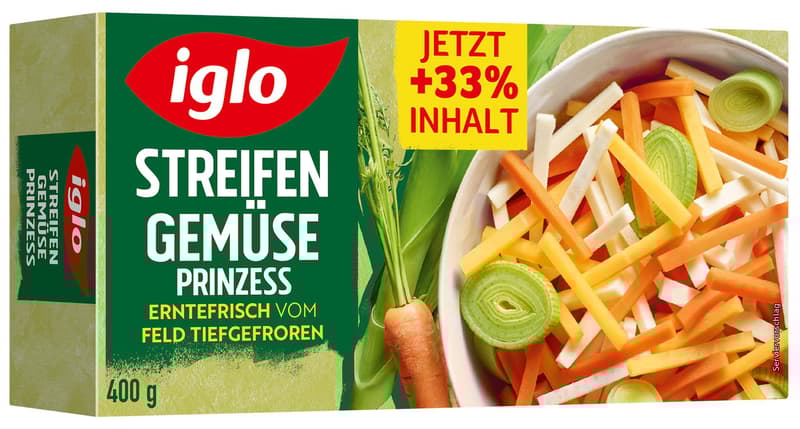 Iglo Streifengemüse Prinzess (tiefgekühlt)