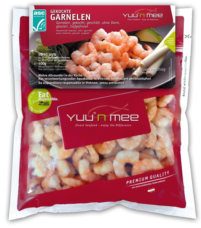Yuu'n mee Shrimps cooked