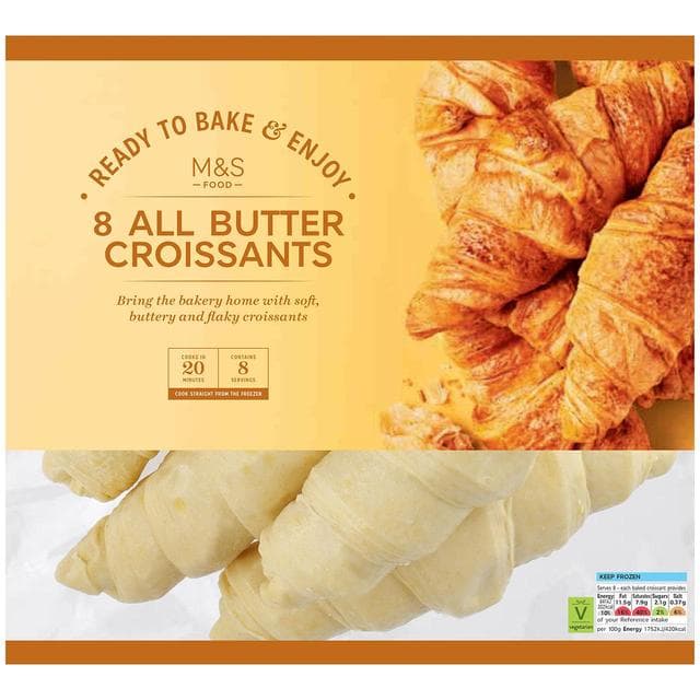 Marks & Spencer 8 All Butter Croissants (tiefgekühlt)