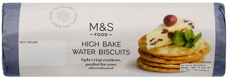 Marks & Spencer High Bake Water Biscuits