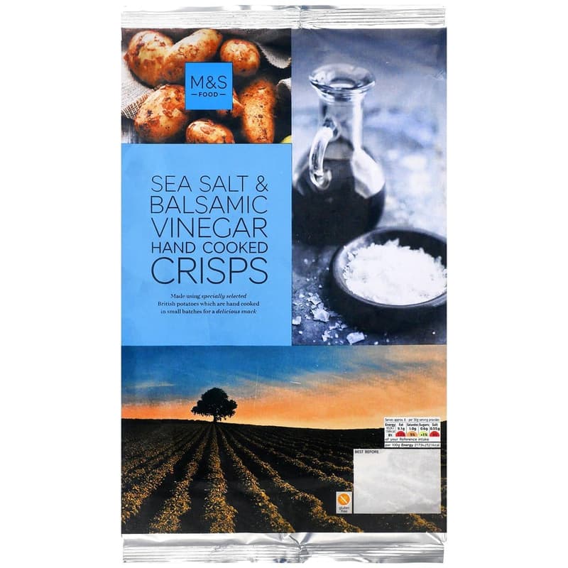 Marks & Spencer Sea Salt & Balsamic Vinegar Hand Cooked Crisps