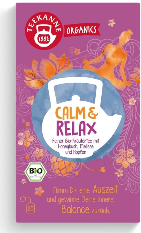 Teekanne Organics Calm & Relax Teebeutel