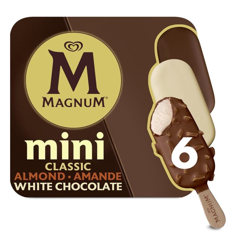 Magnum Mini 6 x Classic / Mandel / White (tiefgekühlt)