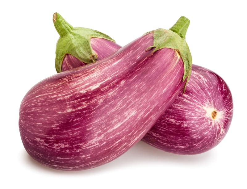 Blün Melanzani gestreift