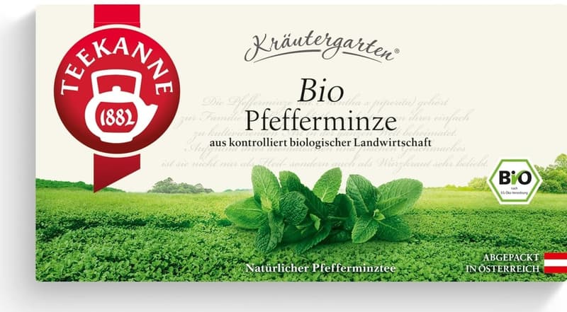 Teekanne BIO Kräutergarten Pfefferminze Teebeutel