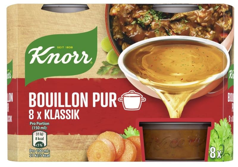 Knorr Bouillon Pur mit Rind