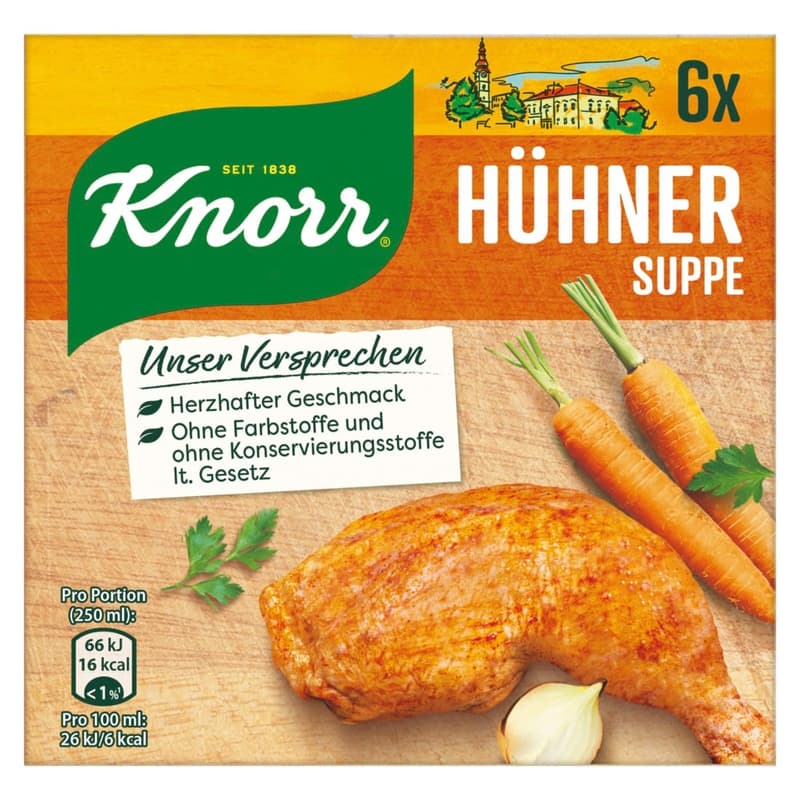 Knorr chicken soup cubes