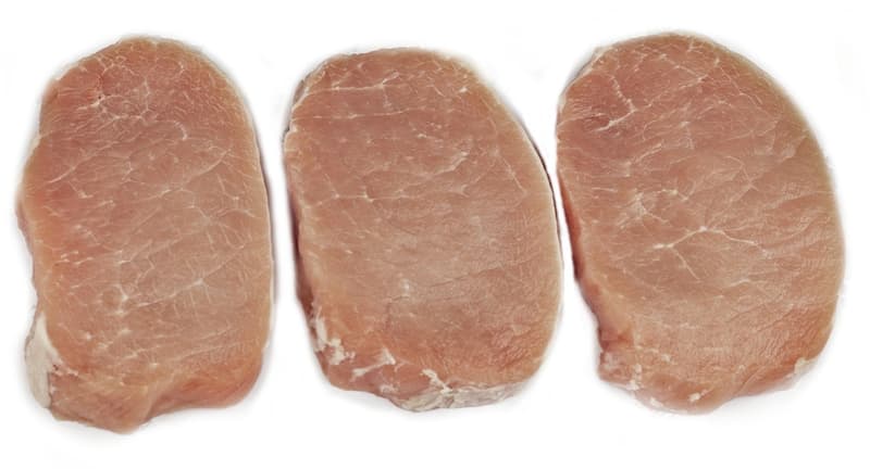 Regional-Optimal AMA Schwein Karree geschnitten