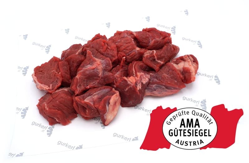 Beef goulash diced