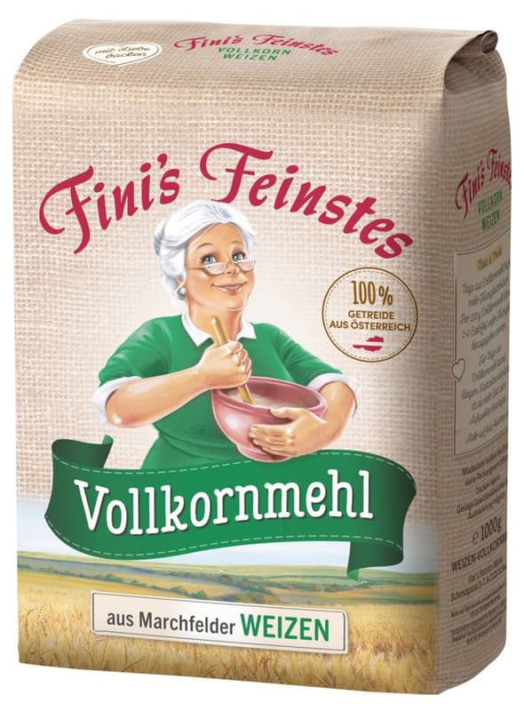Fini’s Feinstes Weizenvollkornmehl aus dem Marchfeld