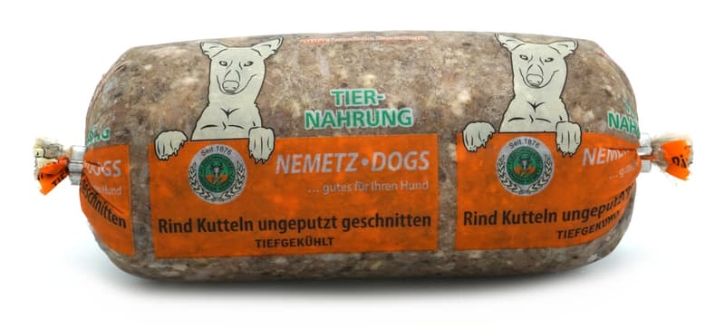Nemetz Rinderkutteln ungeputzt für Hunde (tiefgekühlt)
